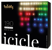 Mobiele kerstverlichting 190 RGB W LEDs ijspegelverlichting Generation II Twinkly 5 meter - Twinkly