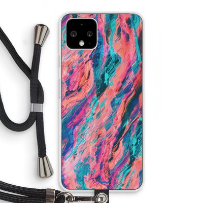 Electric Times: Pixel 4 Transparant Hoesje met koord
