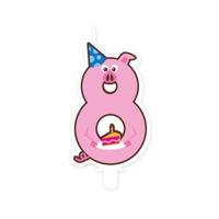 Jungle candle 8 pig