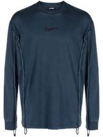 Jacquemus Camargue piped-trim cotton T-shirt - Bleu - thumbnail