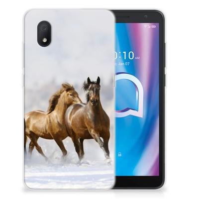Alcatel 1B (2020) | TPU Hoesje | Paarden
