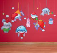 Kerstpoppetjes sticker