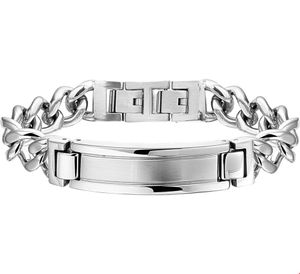 TFT Graveerarmband Staal Poli/mat 12 mm 21,5 + 1,5 cm