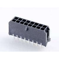 Molex 430451612 Male header, inbouw (standaard) Totaal aantal polen: 16 Rastermaat: 3 mm Inhoud: 1 stuk(s) Tray - thumbnail