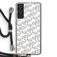 Zwanen: Samsung Galaxy S21 FE Transparant Hoesje met koord Zwanen: Samsung Galaxy S21 FE Transparant Hoesje met koord
