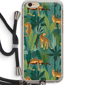Luipaard 2: iPhone 6 PLUS / 6S PLUS Transparant Hoesje met koord