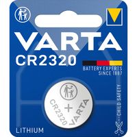 Varta Lithium Knoopcel Batterij CR2320 | 3 V | 135 mAh | 10 stuks - VARTA-CR2320 VARTA-CR2320 - thumbnail