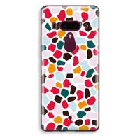 Colored Giraffe: HTC U12+ Transparant Hoesje