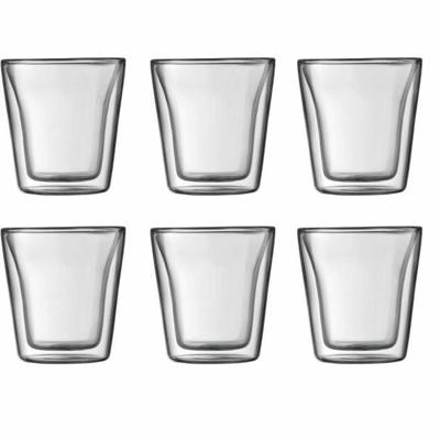 Glazenset Bodum 100 ml Transparant Borosilicaatglas Soepel 6 Onderdelen (6 Stuks)
