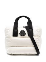 Moncler mini sac cabas Caradoc à design matelassé - Tons neutres - thumbnail