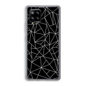 Geometrische lijnen wit: Samsung Galaxy A42 5G Transparant Hoesje