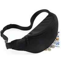 Heuptasje/buideltasje - 1x - zwart - 38 cm - festivaltasjes - Reis/vakantie/wandel tasje