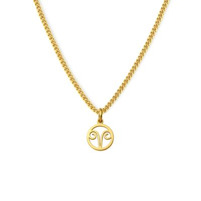 Minimalistische sterrenbeeld ketting - Stainless steel - Goud - Ram - Aries