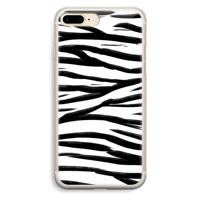 Zebra pattern: iPhone 7 Plus Transparant Hoesje
