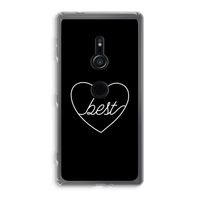 Best heart black: Sony Xperia XZ2 Transparant Hoesje