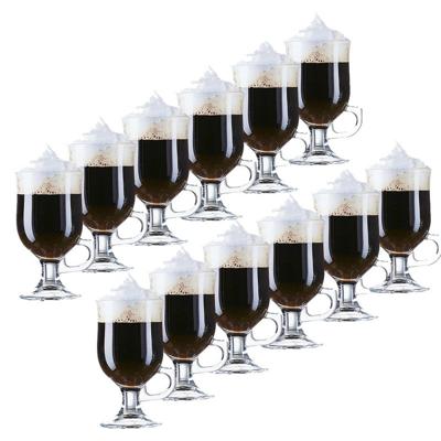Irish Coffee glazen Opal transparant - 12x - 240 ml - Koffie glazen