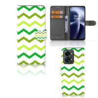 OnePlus Nord 2T | Telefoon Hoesje | Zigzag Groen
