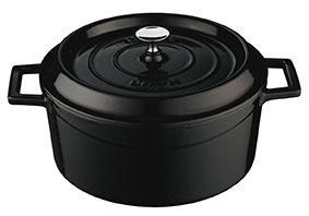 LAVA Trendy Braadpan rond - Ø240mm - 4.49Ltr - Zwart/Zwart