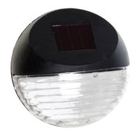 1x Solar LED verlichting voor huis/muur/schutting wandlamp 11 cm zwart - thumbnail