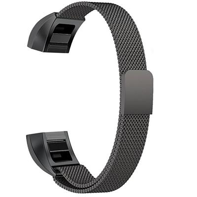 Roestvrijstaal magneet polsband voor FITBIT Alta maat: klein 130-170mm (zwart)