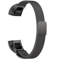 Roestvrijstaal magneet polsband voor FITBIT Alta maat: klein 130-170mm (zwart)