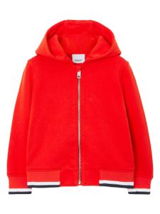 Burberry Kids hoodie zippé à imprimé College - Rouge