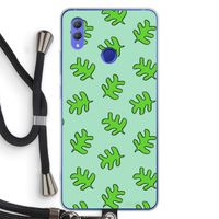 Groene blaadjes: Honor Note 10 Transparant Hoesje met koord