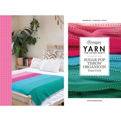 Haakpatroon boekje YARN The After Party nr 201 Sugar Pop Throw Organicon