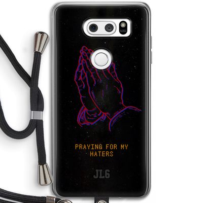 Praying For My Haters: LG V30 Transparant Hoesje met koord