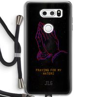 Praying For My Haters: LG V30 Transparant Hoesje met koord