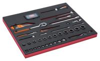 Bahco Foaminlay Fit&Go 3/3 met doppen en toebehoren 1/4" en 1/2" | en bits - 75-delig - FF1A55