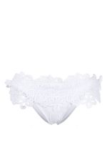 Ermanno Scervino bas de bikini à détails en dentelle - Blanc Ermanno Scervino bas de bikini à détails en dentelle - Blanc