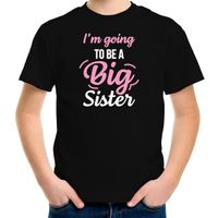 Going to be a big sister kado shirt voor meisjes / kinderen zwart XL (158-164)  -