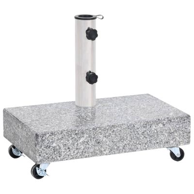 VidaXL Parasolvoet 45x25x8 cm graniet lichtgrijs