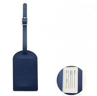 Kofferlabel - Bagagelabel - Koffer - Kunstleer - Donkerblauw