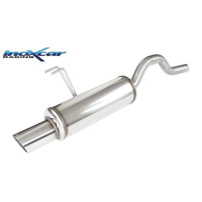 InoxCar uitlaat passend voor Fiat Punto (188) 1.2 Sporting 80 pk 1999-2003 1x90mm Rally IXFIPN0890RA