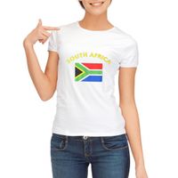 Wit dames t-shirt Zuid-Afrika - thumbnail