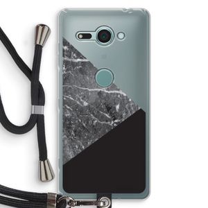 Combinatie marmer: Sony Xperia XZ2 Compact Transparant Hoesje met koord
