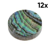 Allparts LT-0483-081 Fingerboard Inlay Dots 6.35mm Abalone (12 Stuks)