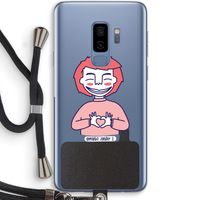 Hartje: Samsung Galaxy S9 Plus Transparant Hoesje met koord