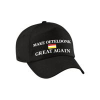 Carnaval verkleed pet - zwart - Make Oeteldonk Great Again - Den Bosch - volwassenen Carnaval verkleed pet - zwart - Make Oeteldonk Great Again - Den Bosch - volwassenen