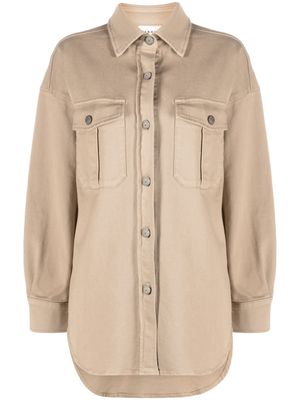 P.A.R.O.S.H. veste en jean à boutonnière - Tons neutres
