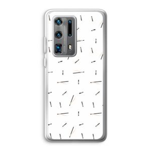 Hipster stripes: Huawei P40 Pro Plus Transparant Hoesje