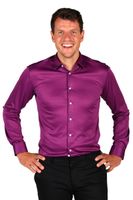 Herenhemd Basic colour paars