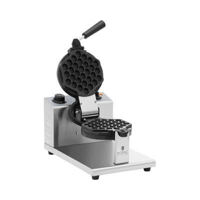 Bubble wafelijzer - rond - 1 grote wafel - 1200 W - Royal Catering