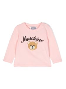 Moschino Kids sweat à logo imprimé - Rose