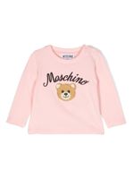 Moschino Kids sweat à logo imprimé - Rose