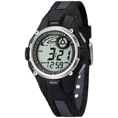 Calypso K5558/6 Kinderhorloge Digitaal kunststof-siliconen zwart-grijs 36 mm