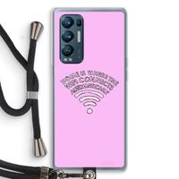Home Is Where The Wifi Is: Oppo Find X3 Neo Transparant Hoesje met koord