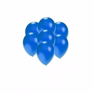 200x Mini ballonnen blauw metallic   -